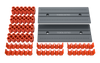 Hex Bit Holders (12pcs) Orange Grey - Toolgrid Europe