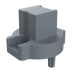 Socket Holder 1/2" - Grey (50pcs) - Toolgrid Europe